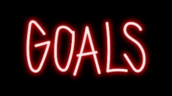 Goals neon word sticker, handwritten | Free Vector - rawpixel