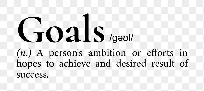 Goals png dictionary word sticker, | Free PNG - rawpixel