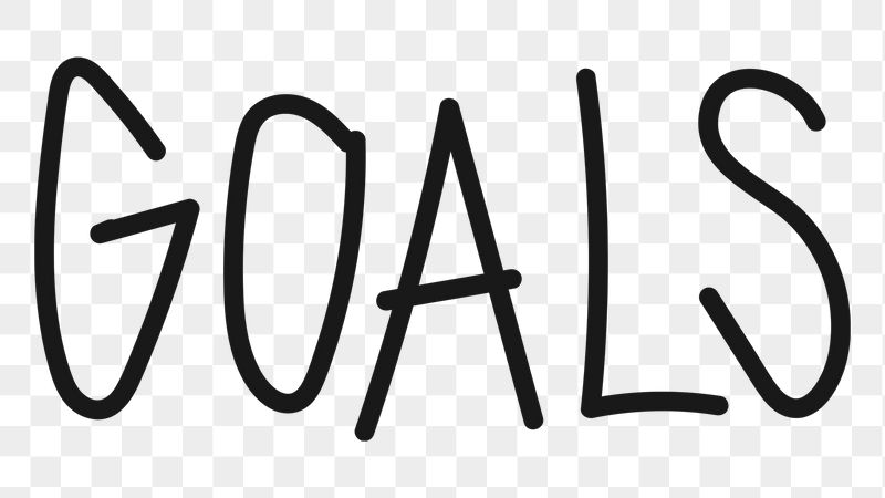 Goals png word sticker, handwritten | Free PNG - rawpixel