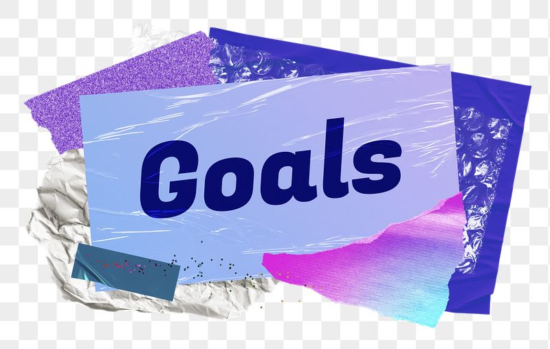 Goals png word sticker typography, | Free PNG - rawpixel