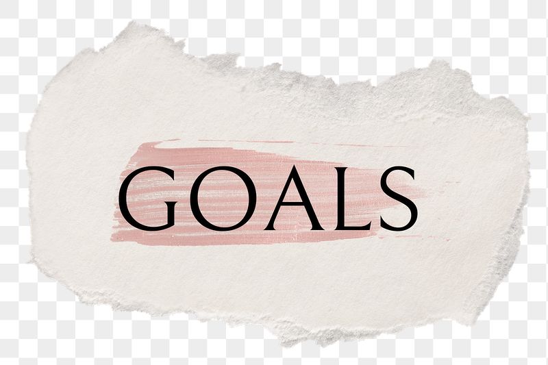 Goals png word sticker typography, | Free PNG - rawpixel