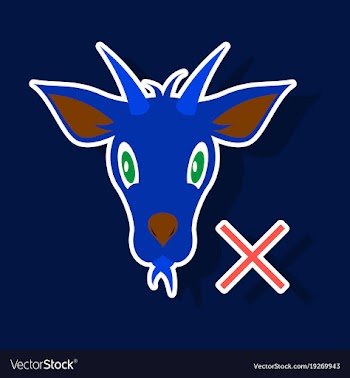 Goat animal farm icon vector image