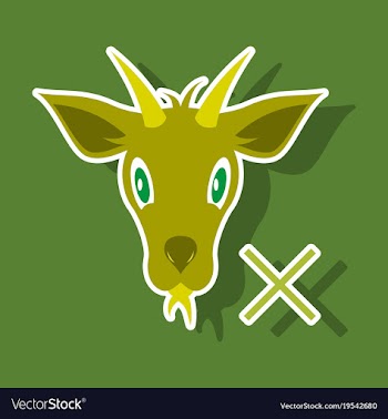 Goat animal farm icon vector image