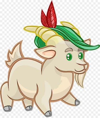 Goat, Cartoon, Drawing, Fictional Character PNG