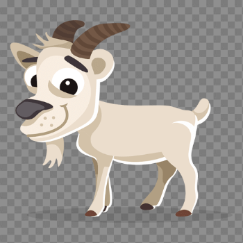 Goat cartoon - Transparent PNG & SVG vector