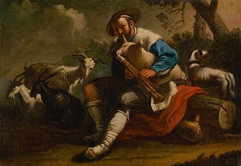 Goatherd with his herd | Free Photo - rawpixel