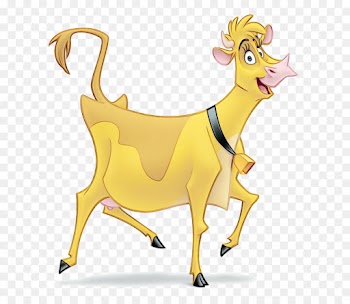 goats goat cartoon yellow clip art