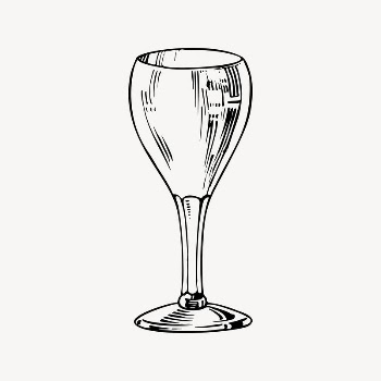 Goblet clipart, drawing illustration vector. | Free Vector Illustration - rawpixel