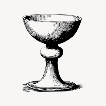 Goblet drawing, vintage object illustration | Free Vector - rawpixel