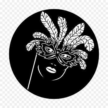 Gobo Mardi Gras Mask Light Design - mask 