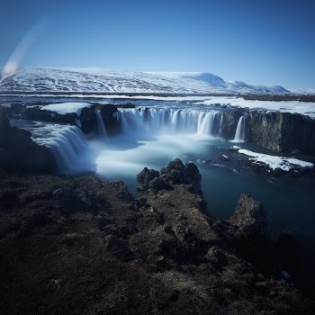 Godafoss long exposure, North Iceland