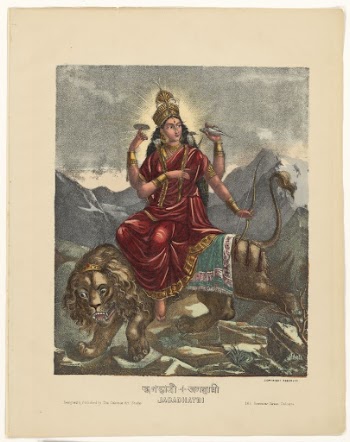 Goddess Jagadhatri | Free Photo - rawpixel