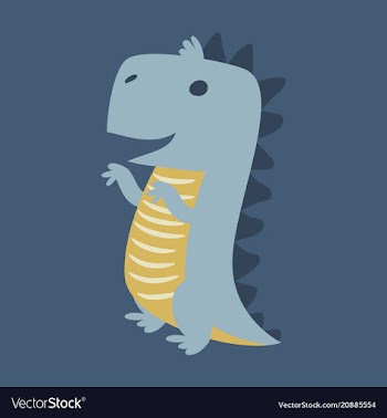 Godzilla scary toothy monster aggressive dinosaur vector image
