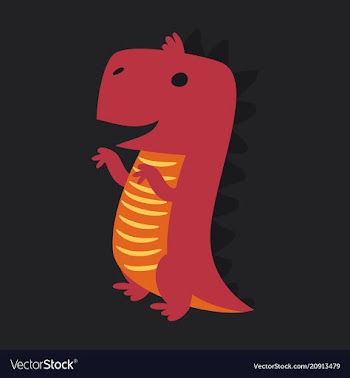 Godzilla scary toothy monster aggressive dinosaur vector image