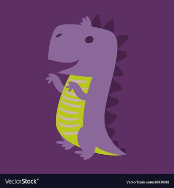 Godzilla scary toothy monster aggressive dinosaur vector image