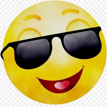 Goggles Smiley Sunglasses Yellow -  