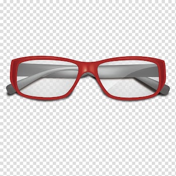 Goggles Sunglasses Euclidean , red frame transparent background PNG clipart