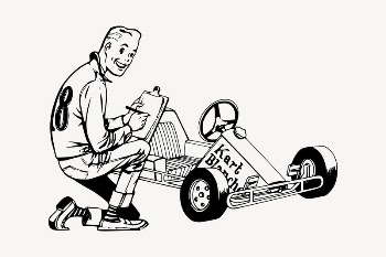 Gokart checklist collage element, drawing | Free Vector Illustration - rawpixel
