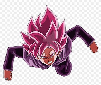 Goku Black Super Saiyan Rose Colored By Aashananimeart - Black Goku Ssj Rose Png