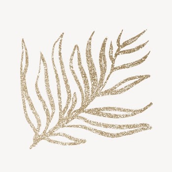 Gold aesthetic  leaf, glittery | Free Photo - rawpixel
