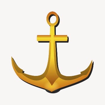 Gold anchor clipart, object illustration. | Free Photo - rawpixel