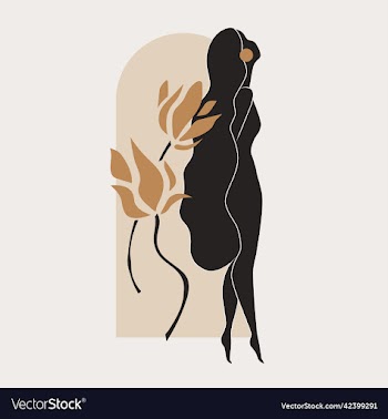 gold and black feminine wall art set