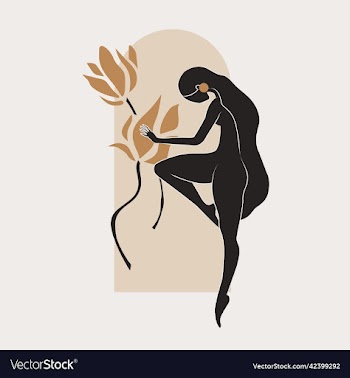 gold and black feminine wall art set