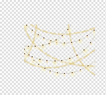 Gold and black string light illustration, White Pattern, Creative Christmas lights transparent background PNG clipart