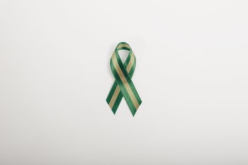 Gold And Green Ribbon