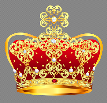 Gold and Red Crown with Pearls PNG Clipart Picture | Gallery ...
