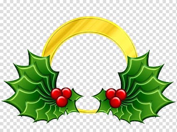 Gold and Silver candle , green leaf with round red fruit template transparent background PNG clipart