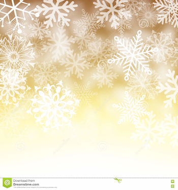 Gold And White Snowflake Background Stock Vector - Illustration of ...