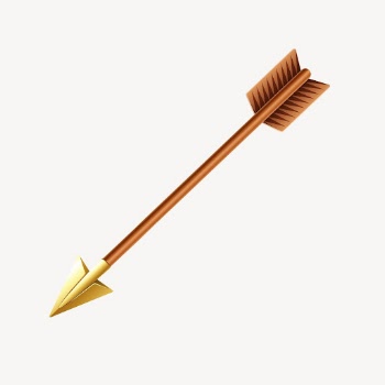Gold arrow clipart, object illustration | Free PSD - rawpixel