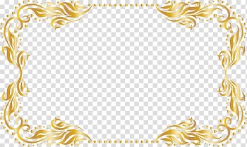 Gold avatar frame, frame Gold , Golden tree rattan frame transparent background PNG clipart