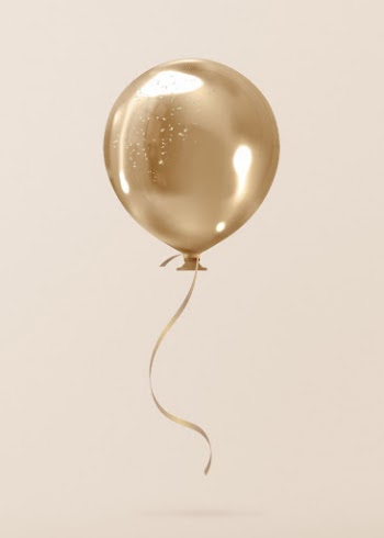 Gold balloon clipart, 3d birthday | Free Photo - rawpixel