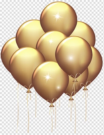 Gold balloon , Gold Balloon , Gold Balloons transparent background PNG clipart