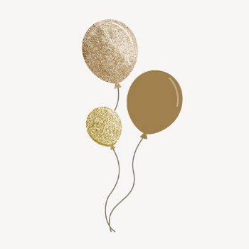 Gold balloons, party decoration element | Free Vector - rawpixel