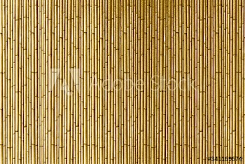 Gold bamboo curtain