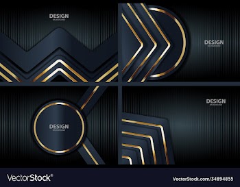 gold banner abstract background board for text