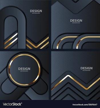 gold banner abstract background board for text