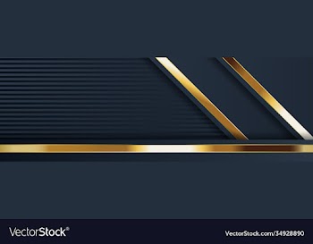 gold banner design with minimalist modern style