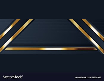 gold banner design with minimalist modern style