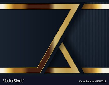gold banner design with minimalist modern style