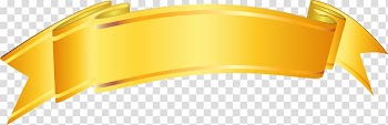 Gold Banner, hand painted gold banners transparent background PNG clipart