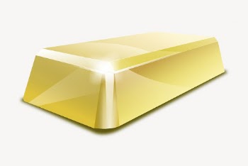 Gold bar clipart, object illustration | Free PSD - rawpixel