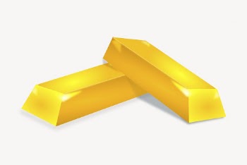 Gold bars clipart, illustration vector. | Free Vector - rawpixel