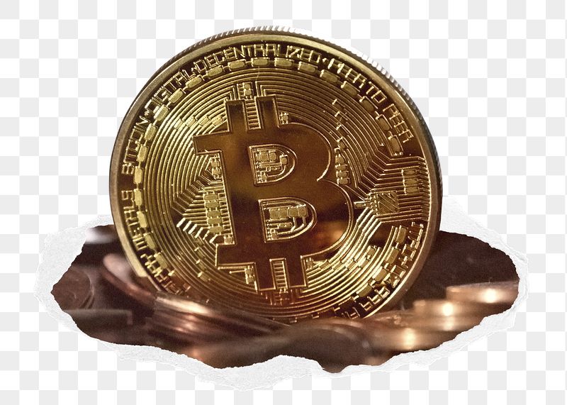 Gold bitcoin png sticker, cryptocurrency | Free PNG - rawpixel