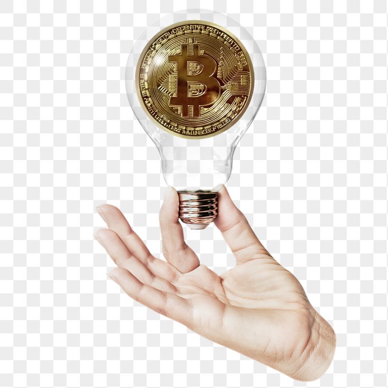 Gold bitcoin png sticker, hand | Free PNG - rawpixel