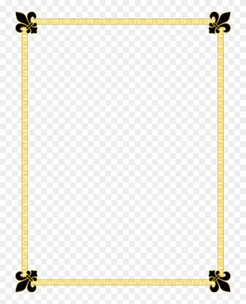 Gold Border Clip Art - Fleur De Lis Border Png