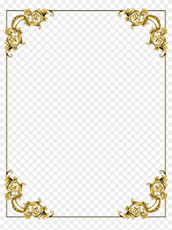Gold Border Frame Png Transparent Image - Gold Border Frame Png